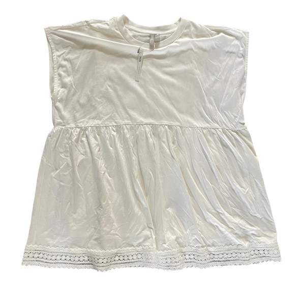 NWT ASOS Maternity Nursing Smock Top Crochet Hem - Picture 5 of 11